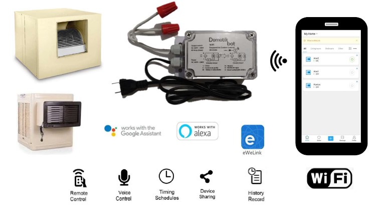 Control WiFi Básico para Aire Evaporativo